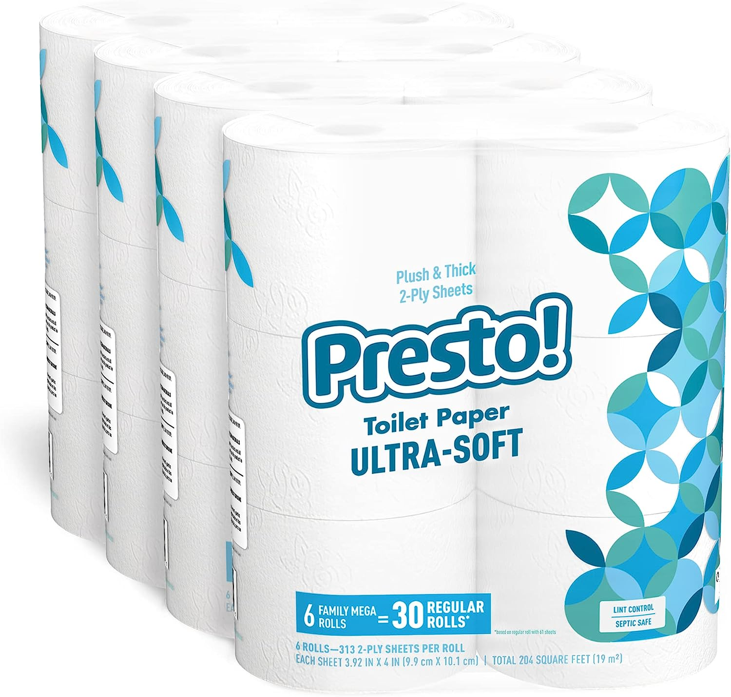 48-Rolls Presto! 2-Ply Ultra-Soft Toilet Paper (Unscented) $37.48 at Amazon