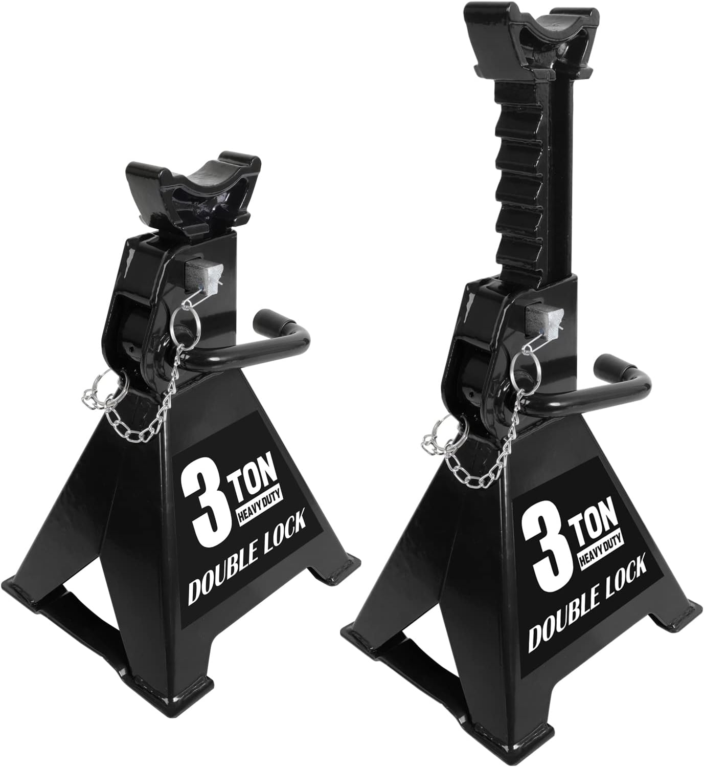 1-Pair Torin 3 Ton Steel Heavy Duty Jack Stands w/ Double Locking Pins - 6,000 lb Capacity (Black) $28.70