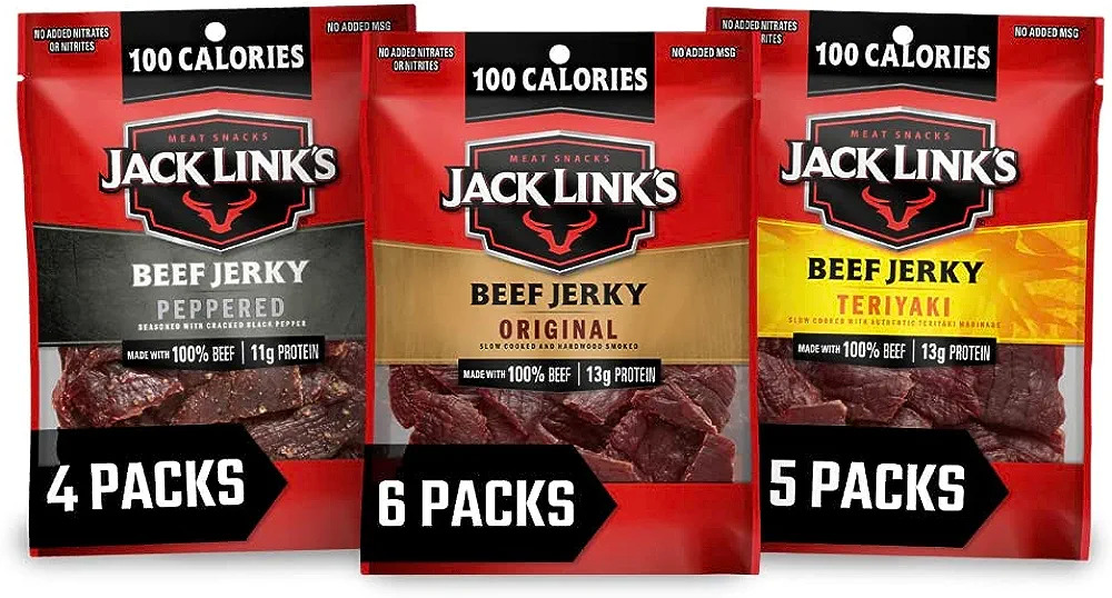 15-Ct 1.25-Oz Jack Link's Beef Jerky Variety Pack (Original, Teriyaki ...