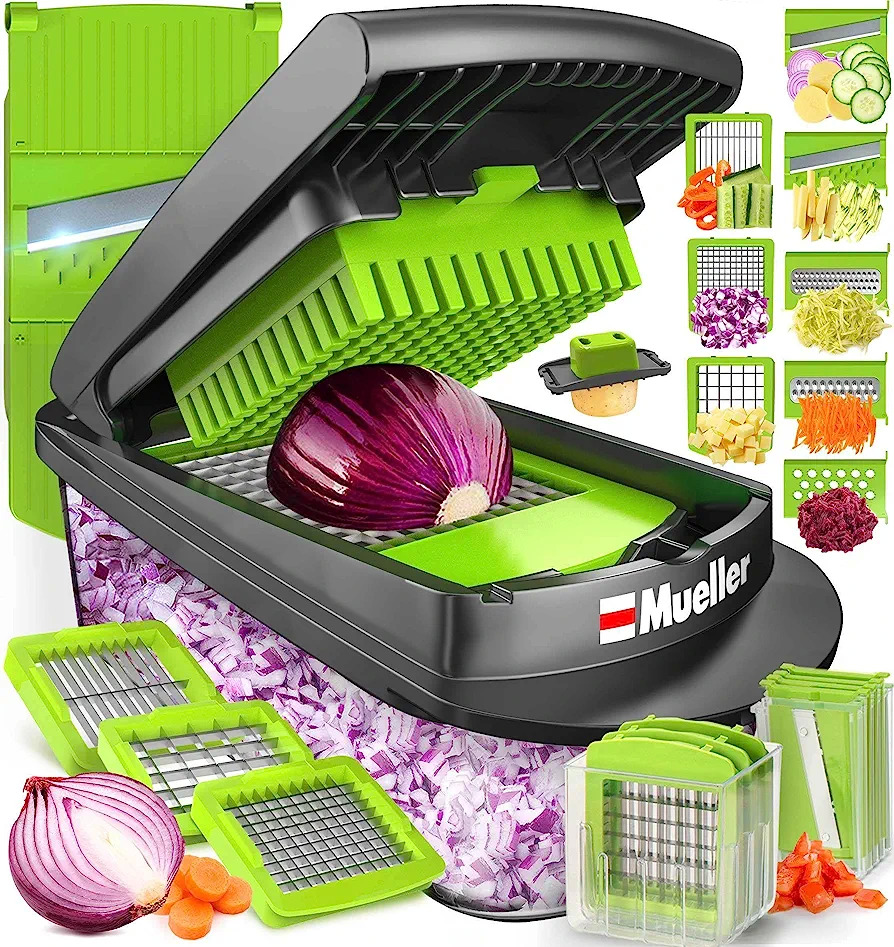 Mueller Pro-Series 10-in-1 8-Blade Vegetable Chopper w/ Container $20.98