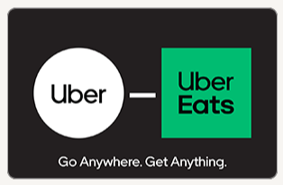 $100 Uber or Uber Eats Gift Card (Email Delivery) $90
