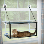 K&amp;H PET PRODUCTS EZ Mount Double Stack Kitty Sill Cat Window Perch (Gray) $35.99