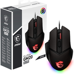 MSI Clutch GM20 Elite RGB Gaming Mouse - 6400 DPI, 20M+ Clicks OMRON Switch $24.99