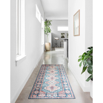 5'-0&quot; x 7'-6&quot; Loloi II Skye Collection SKY-03 Traditional Area Rug (Turquoise / Terracotta) - Stain Resistant $82.75