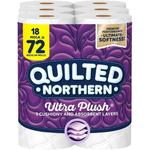 18-Count Quilted Northern 3-Ply Ultra Plush Mega Roll Toilet Paper $13.20 w/ Subscribe &amp; Save