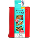 Fit + Fresh Multi-Flex Bento Box - Reusable, Customizable &amp; Vertical Lunch Container with 2 Slim Ice Packs (Red) $11.99