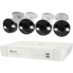 Swann 8 Channel 1TB NVR, 4 x 4K PoE Cameras, w/Dual LED Spotlights, Color Night Vision and Free Face Recognition (White) $359.99