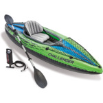 Intex Challenger Inflatable K1 Kayak w/ Aluminum Oar &amp; High-Output Air Pump $83.20