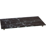 20 3/8&quot; Tempered Glass Stove Burner Cover &amp; Cutting Board (Black Marble) $21.60