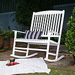 Mainstays Outdoor 2-Person Double Rocking Chair (White) $93.00
