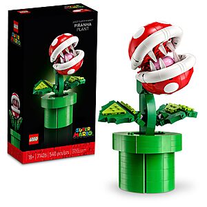 LEGO Super Mario Piranha Plant Building Sets for Adults - Mario Collectible for Men & Women, Ages 18+ Years - Gift for Birthdays $41.99