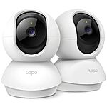 2-Pack TP-Link Tapo C210 2K Pan &amp; Tilt Wi-Fi Security Camera w/ Night Vision $34.98
