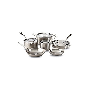 All-Clad D5 Brushed Stainless Steel 7 Piece Cookware Set - Macy's