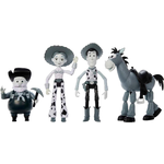 Disney and Pixar Toy Story Set of 4 Action Figures with Mon0Chromatic Woody, Jessie, Bullseye &amp; Stinky Pete, Woody's Roundup, 7-in Scale (Amazon Exclusive) : Toys &amp; Gam $24.54