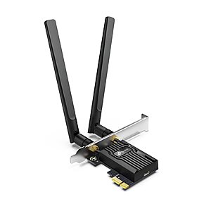 TP-Link WiFi 6 PCIe WiFi Card for Desktop PC AX3000 (Archer TX55E), Bluetooth 5.2, WPA3, 802.11ax Dual Band Wi