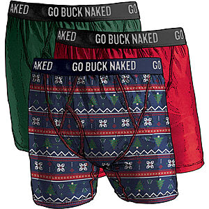6-Pack Duluth Trading Men's Buck Naked Performance Boxer Briefs