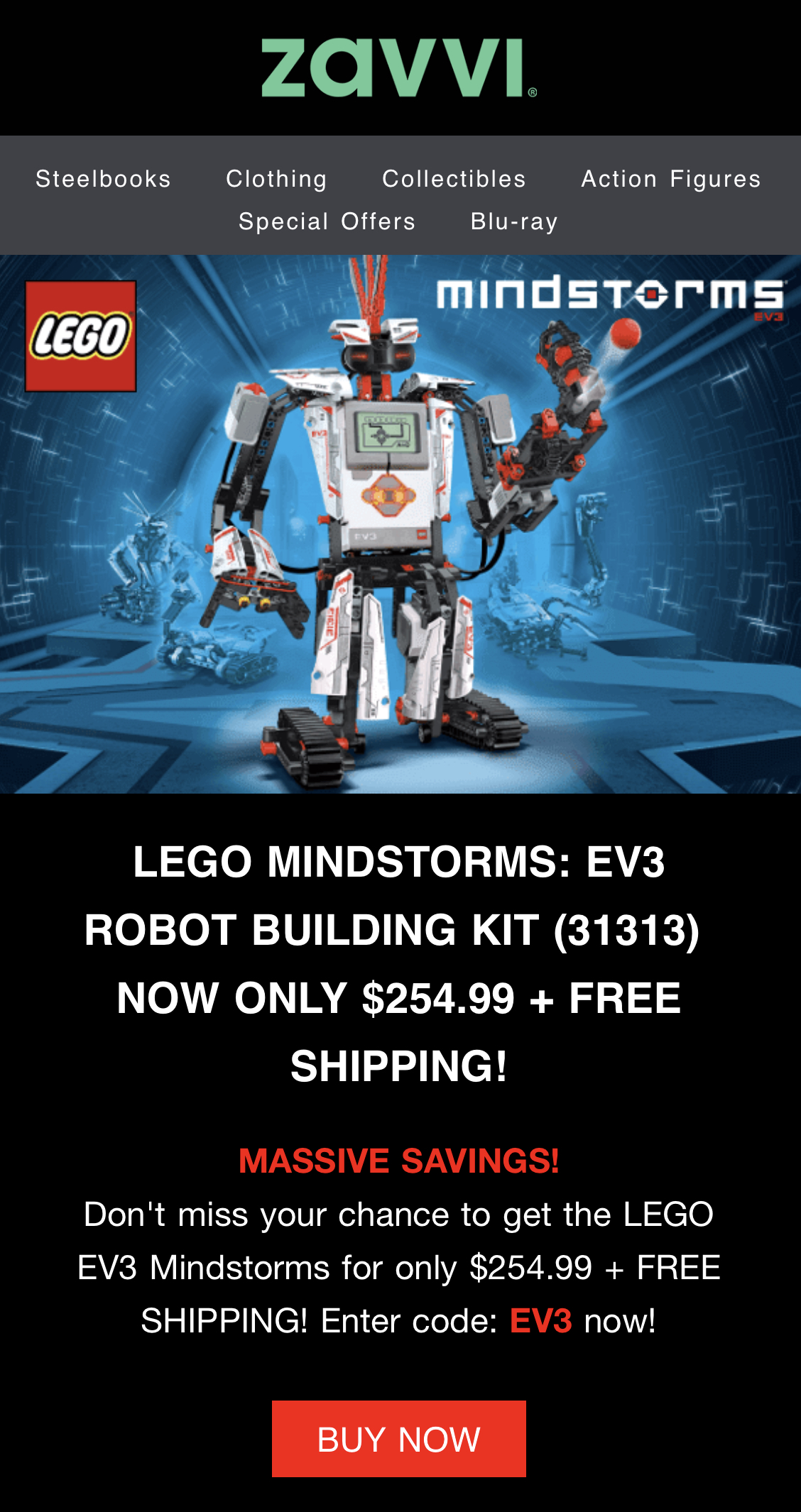 Lego Mindstorms Ev3 Robot Building Set 31313 254 99 Free