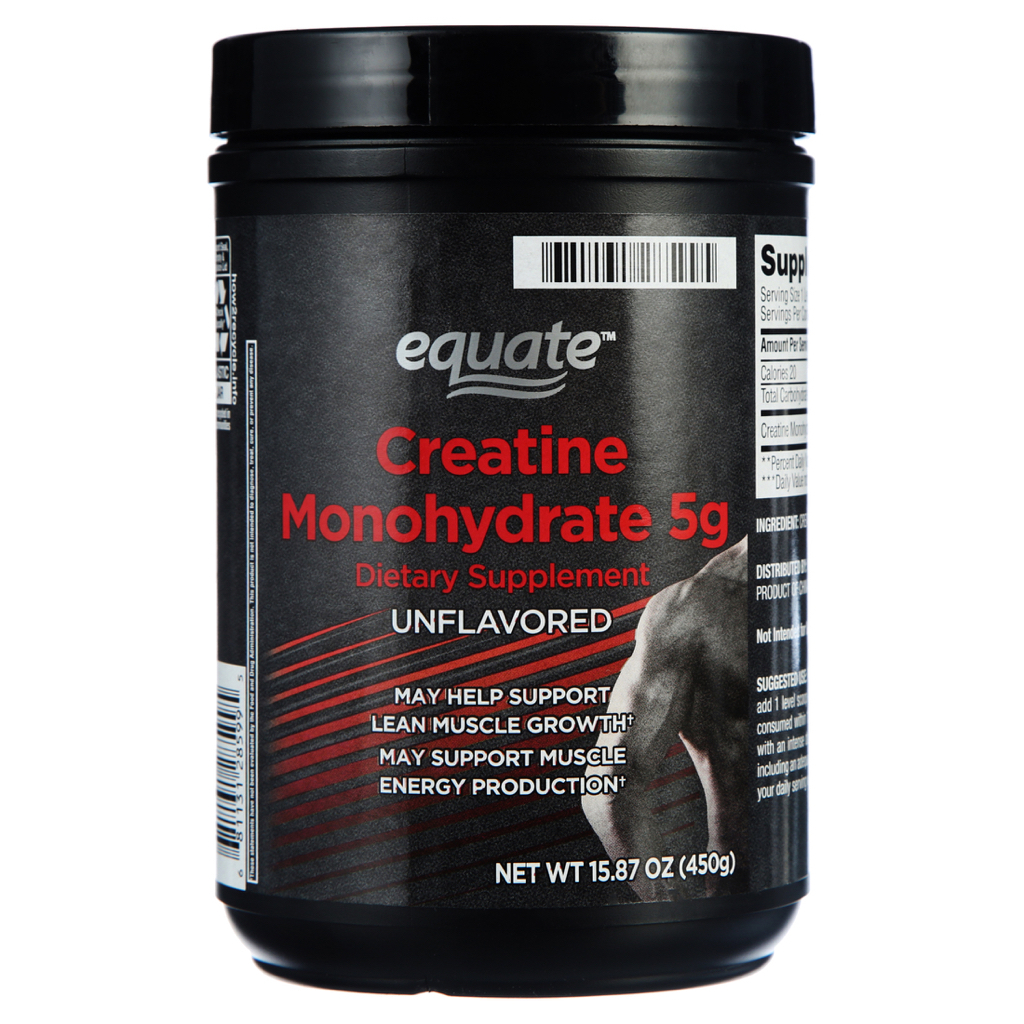 Equate Creatine Amino Acid Supplement, Unflavored, 15.87 oz 10.48 Walmart