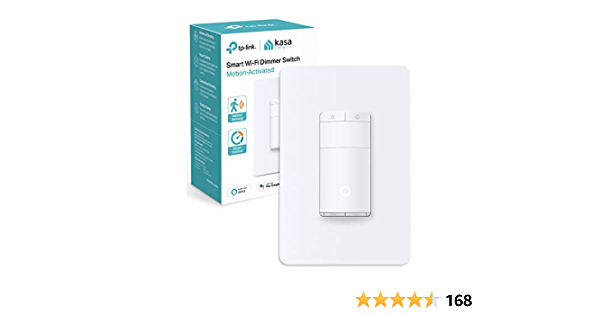Kasa Smart Motion Sensor Switch, Dimmer Light Switch, Single Pole, Needs Neutral Wire, 2.4GHz Wi-Fi, Compatible with Alexa & Google Assistant, UL Certified, No Hub Requir - $29.99