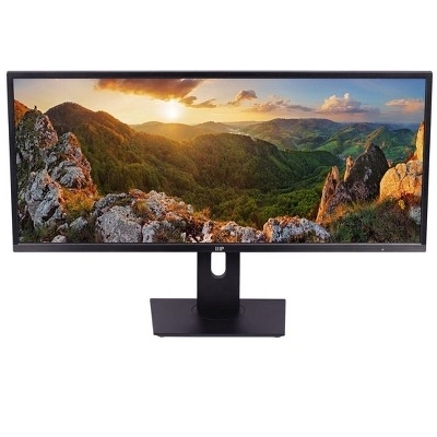 Monoprice 34in CrystalPro 4K UHD Monitor - 4K@60Hz, HDMI, DisplayPort, Height Adjustable Stand, VA, 100x100 VESA, for Business and Gaming - $180.20