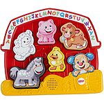 Fisher-Price Toddler Shape Sorting Toy Laugh &amp; Learn Farm Animal Puzzle with Music &amp; Sounds for Kids Ages 1+ Years​ $9.69