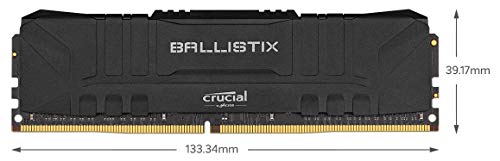 Crucial Ballistix 3200 MHz DDR4 DRAM Desktop Gaming Memory Kit 32GB (16GBx2) CL16 BL2K16G32C16U4B (Black) $90