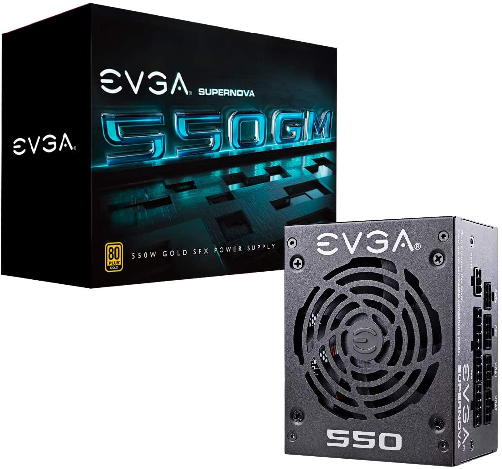 EVGA SuperNOVA 550 GM, 80 Plus Gold 550W, Fully Modular, ECO Mode with DBB Fan, 7 Year Warranty, SFX Form Factor $69.99
