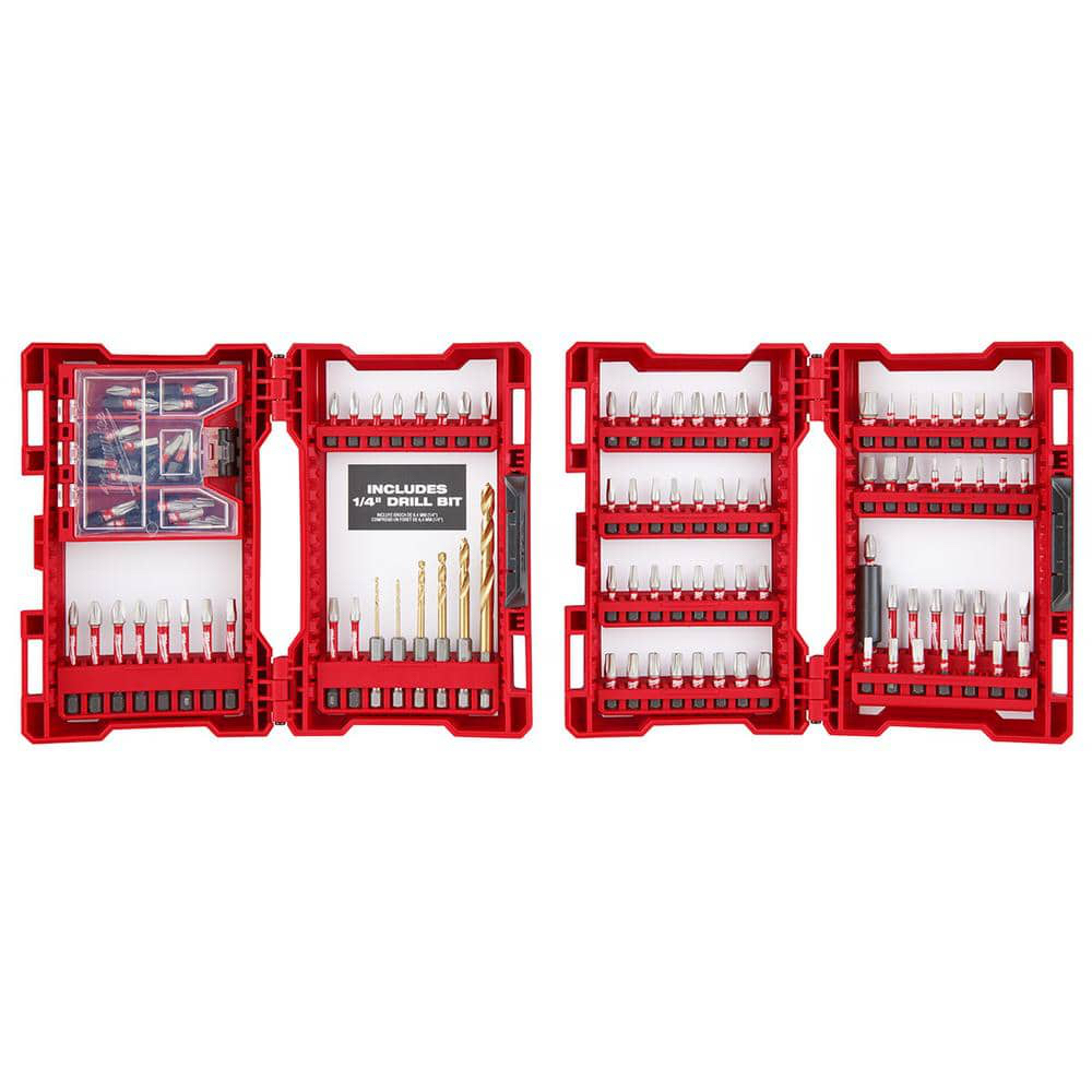 Milwaukee SHOCKWAVE Impact Duty Alloy Steel Screw Driver Bit Set (120-Piece) 48-32-4490 - $29.88 at Home Depot