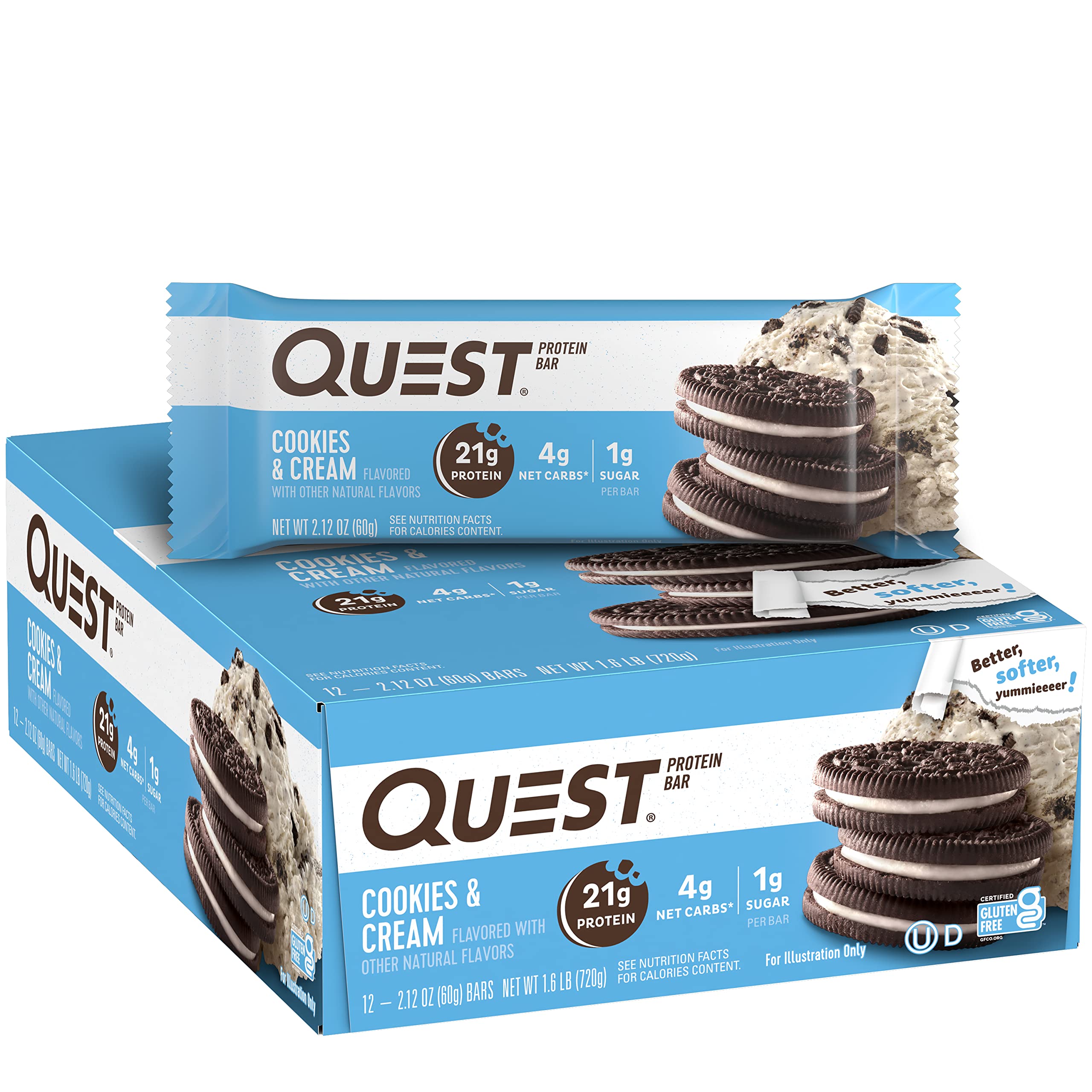 Quest Protein Bars - Cookies and Cream 12 pack - as low as ...