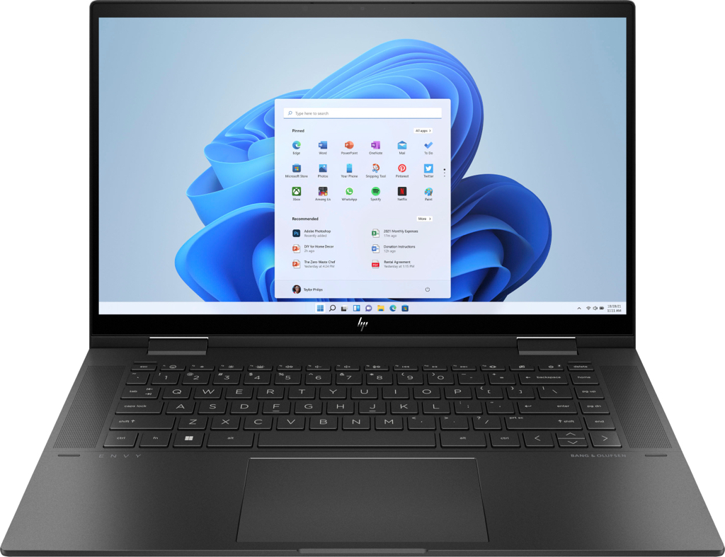 HP - ENVY x360 2-in-1 15.6" Touch-Screen Laptop - AMD Ryzen 5 5625U - 8GB Memory - 256GB SSD - Nightfall Black - $499