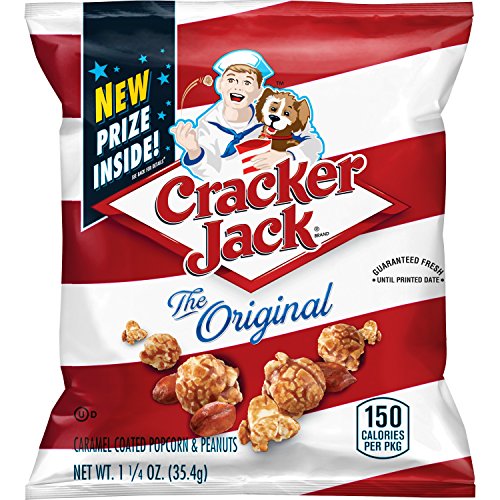 Cracker Jack Original Caramel Coated Popcorn & Peanutsm , 1.25 Ounce (Pack of 30): $8.54 or lower w/S&S at Amazon