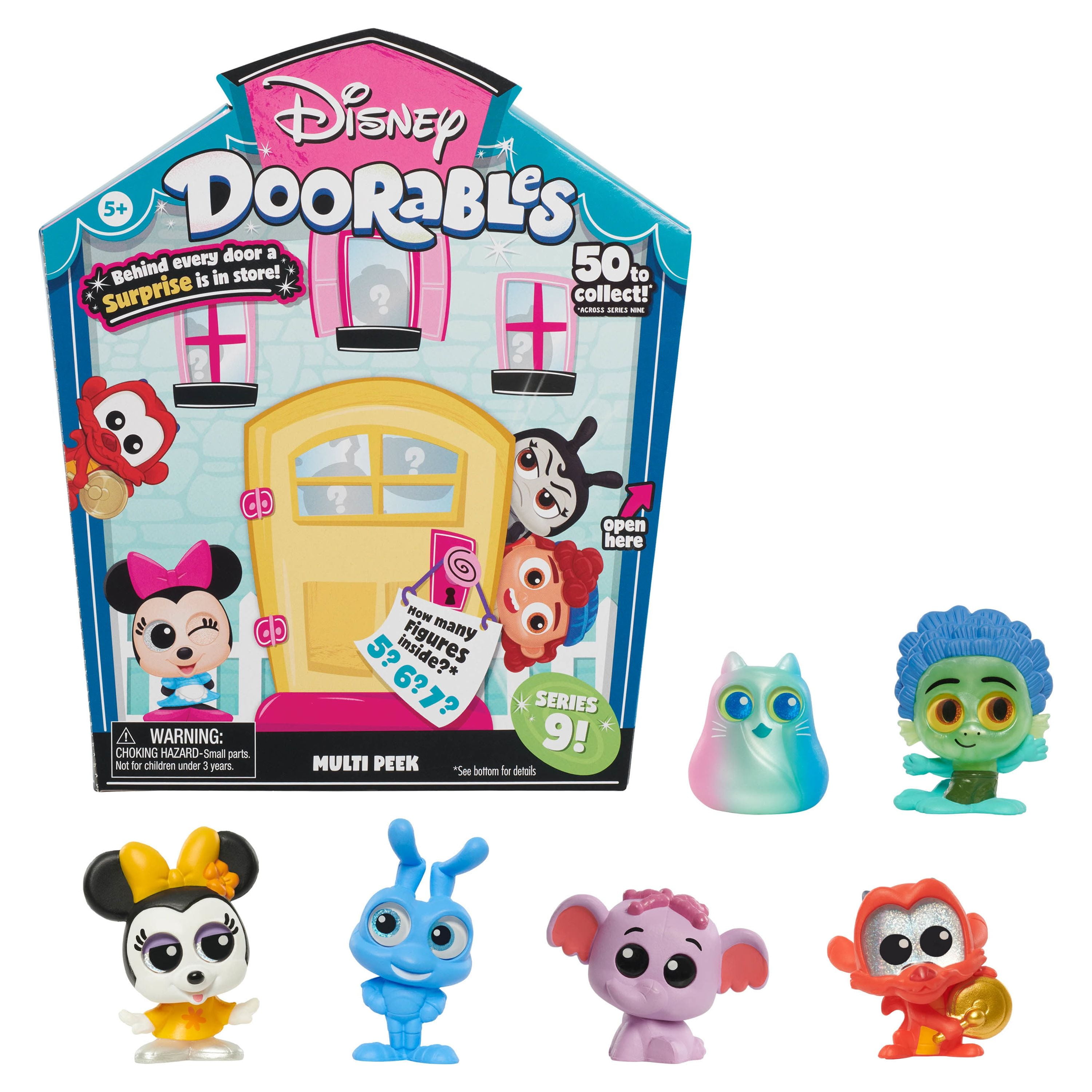 Disney Doorables Multi Peek Series 9, Collectible Blind Bag Figures, Officially Licensed Kids Toys for Ages 5 Up, Gifts and Presents: $5