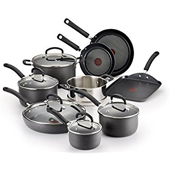 T-fal E765SE Ultimate Hard Anodized Scratch Resistant Titanium Nonstick Thermo-Spot Heat 