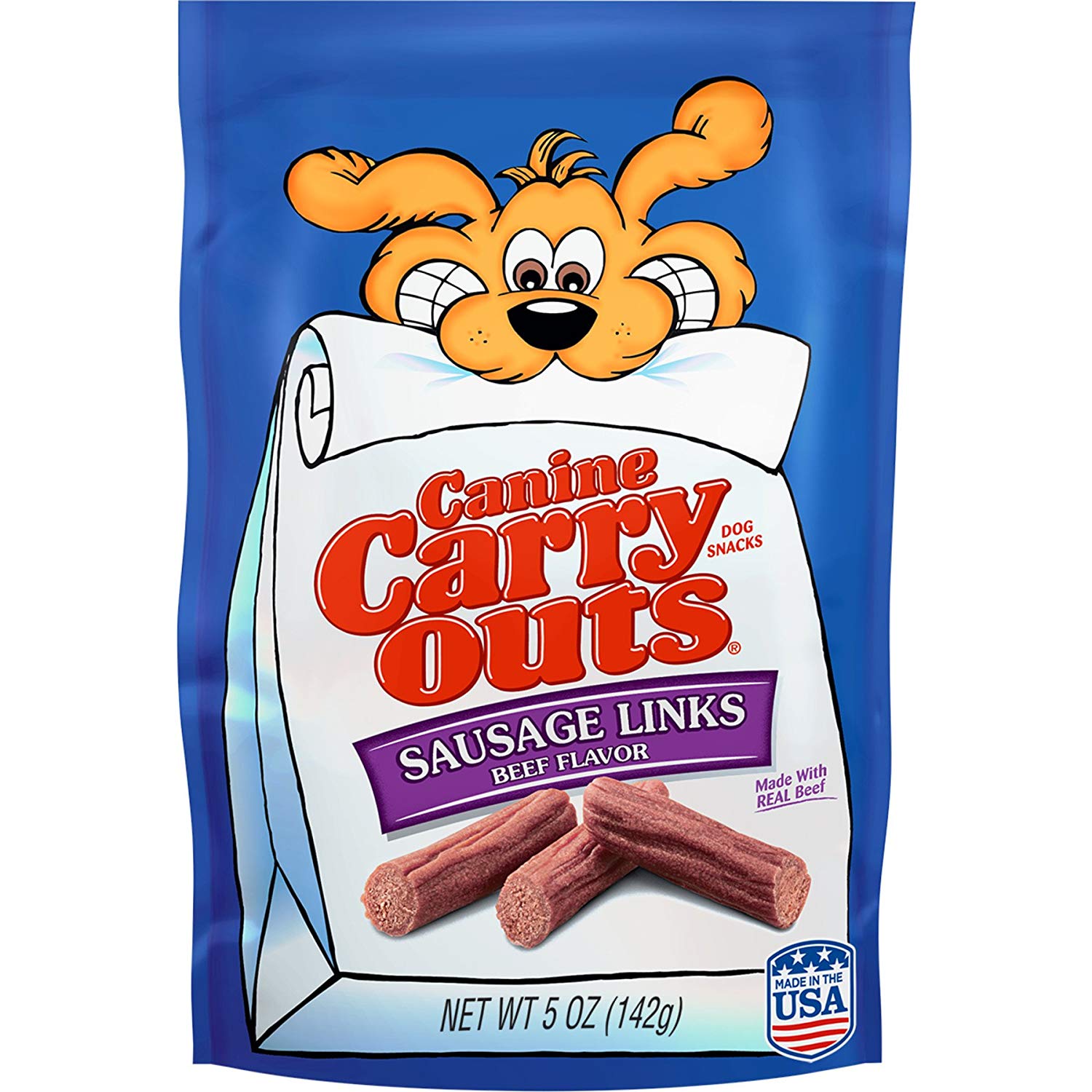 Canine Carry Outs Dog Treats - Sausage Links (5oz): $0.44 w/FS