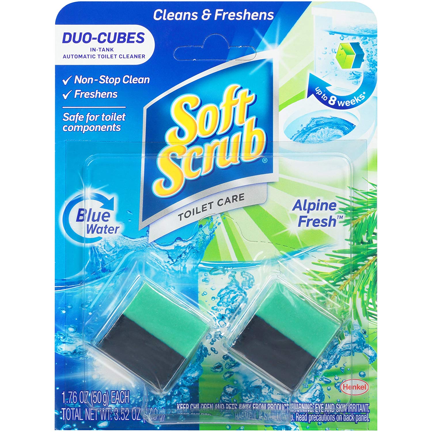 Soft Scrub In-Tank Toilet Cleaner Duo-Cubes, Alpine Fresh, 2 Count: $0.95 or lesser w/FS