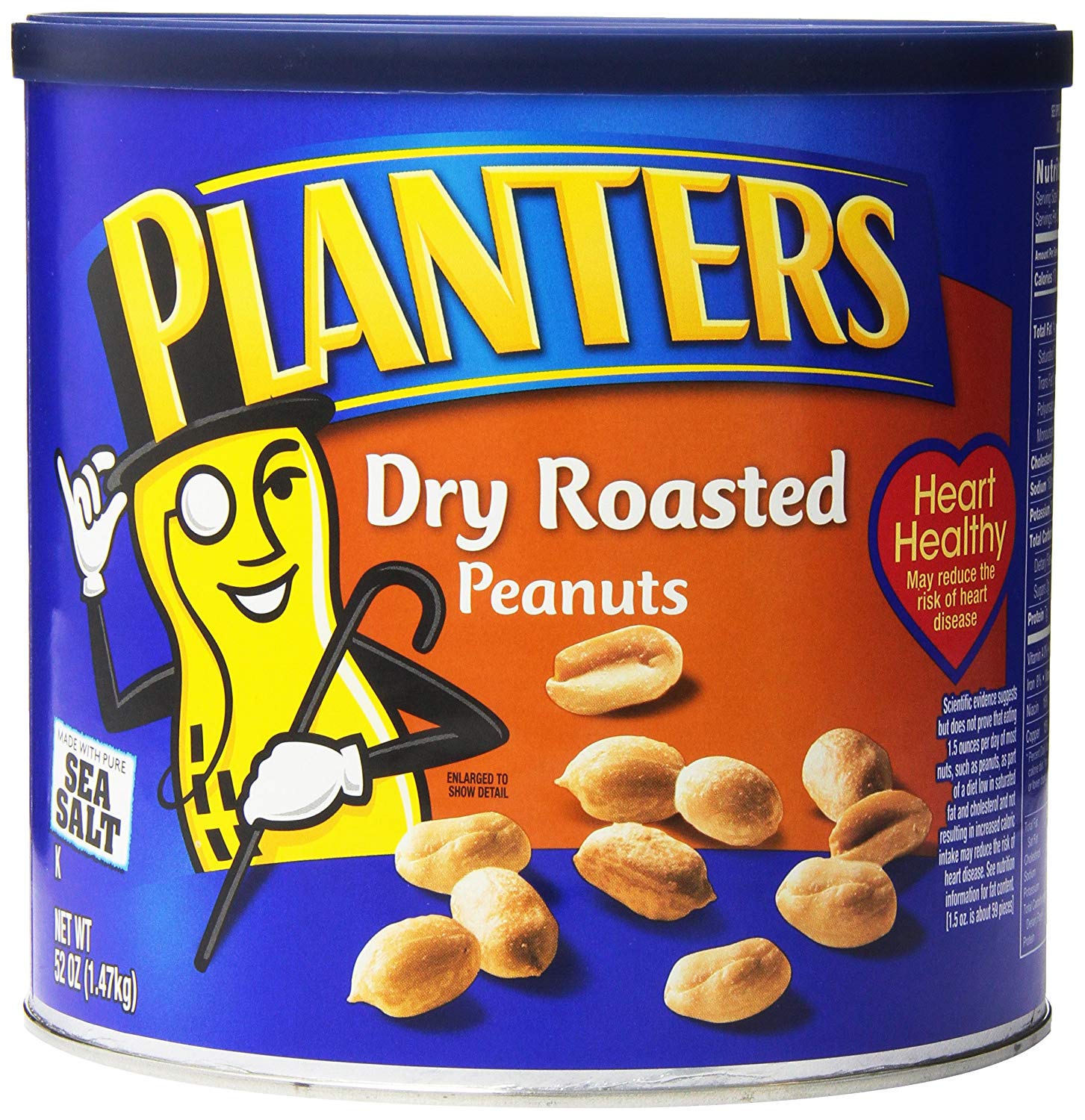 Planters Dry Roasted Peanuts, 52 oz Canister (Pack of 2): As low as $11.03 w/FS, and more peanut deals