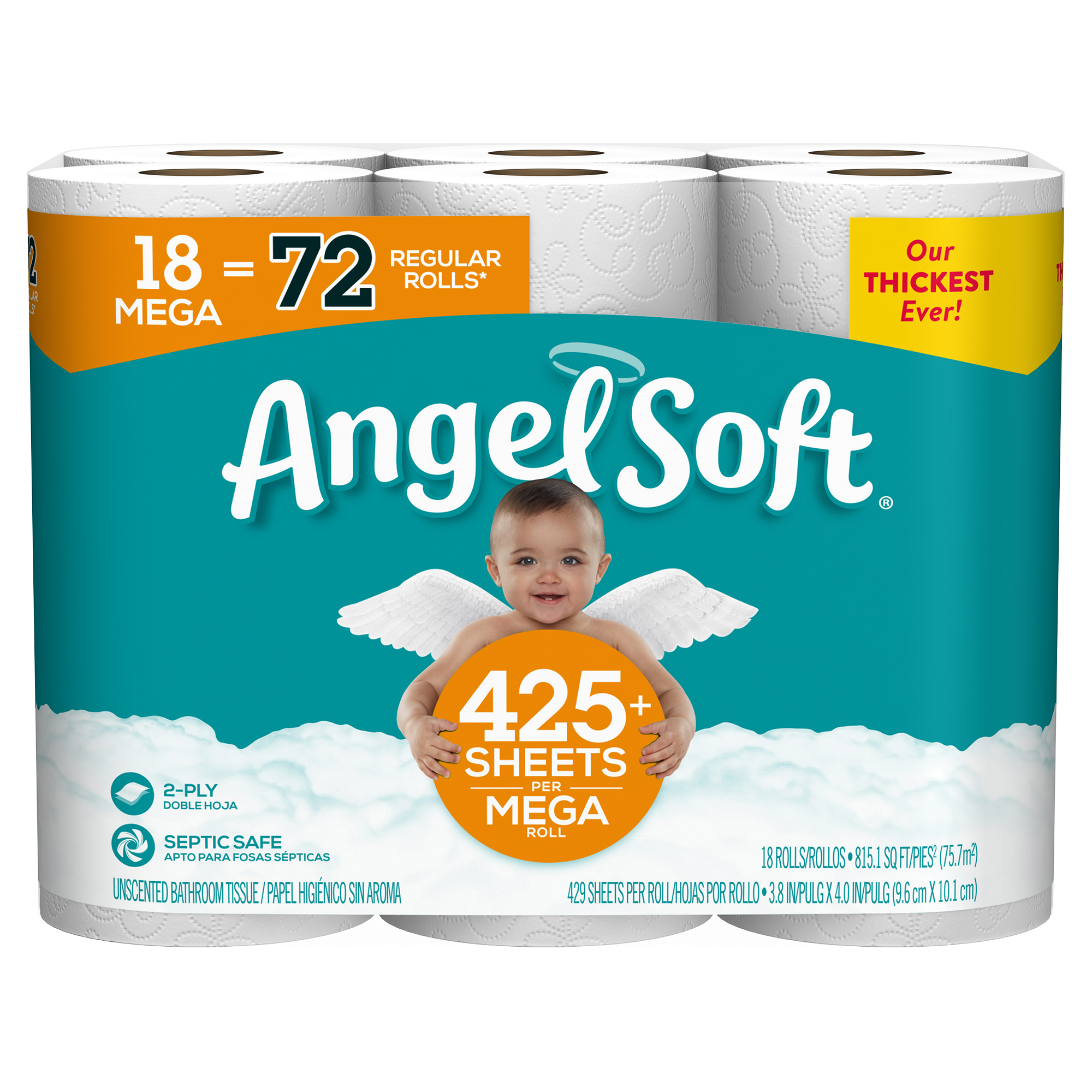 Pre-Order: Angel Soft Toilet Paper, 18 Mega Rolls - $14.97 (ships on Apr 29th)