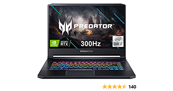 Acer Predator Triton 500 PT515-52-73L3 Gaming Laptop, Intel i7-10750H, NVIDIA GeForce RTX 2070 SUPER, 15.6" FHD NVIDIA G-SYNC Display, 300Hz, 16GB Dual-Channel DDR4, 512G - $1500
