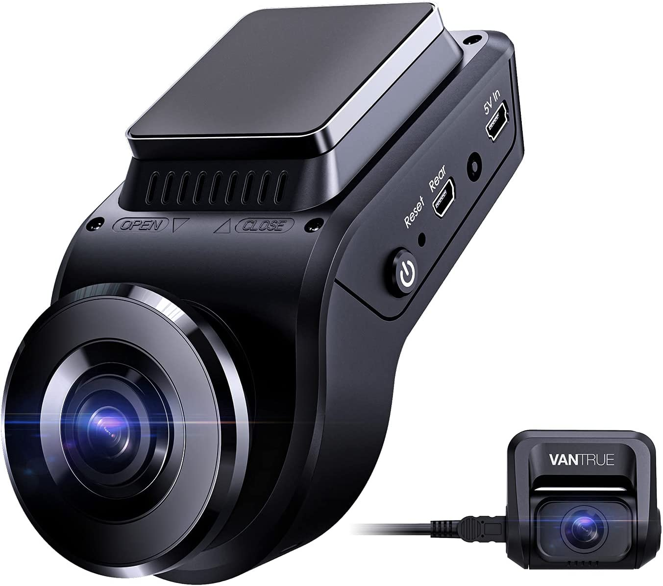 Vantrue S1 4K Dual Dash Cam Built in GPS, Front and Rear Dual 1080P Dash Camera $140