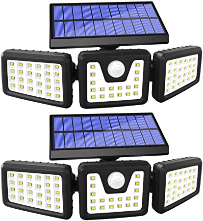 GSBLUNIE 2 Pack 70 LED Solar Motion Sensor Outdoor Lights $25.99 + FS