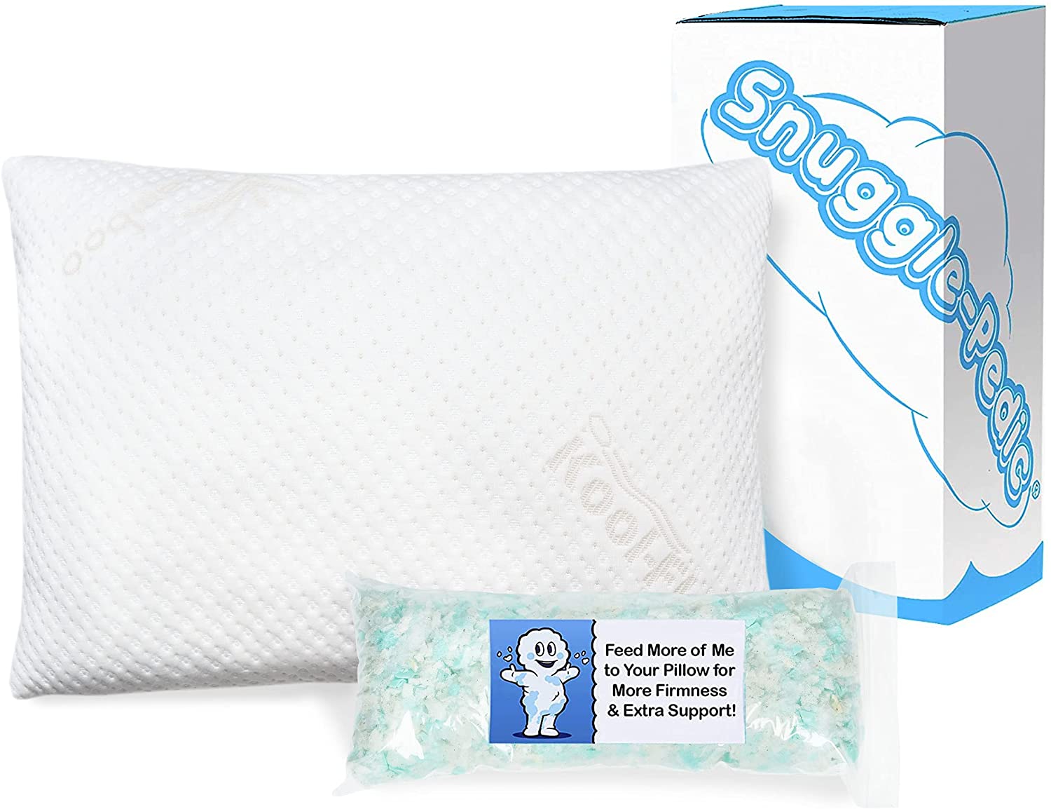 Snuggle-Pedic Adjustable Shredded Memory Foam Pillow Standard Queen or King 50% Off w/ Coupon