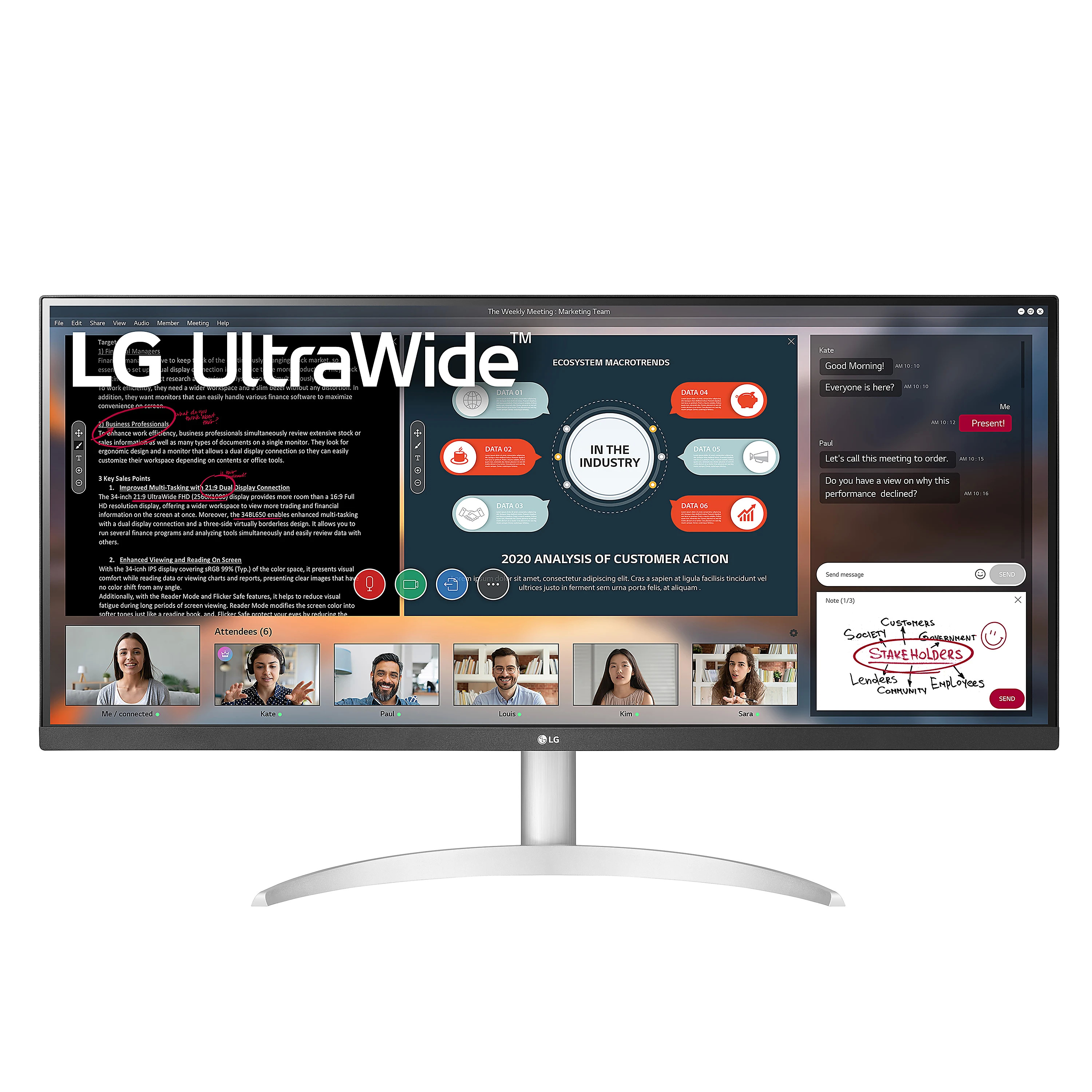 LG 34WP50S 34" FHD IPS UltraWide Monitor, FreeSync $229.99 Free shipping Office Depot