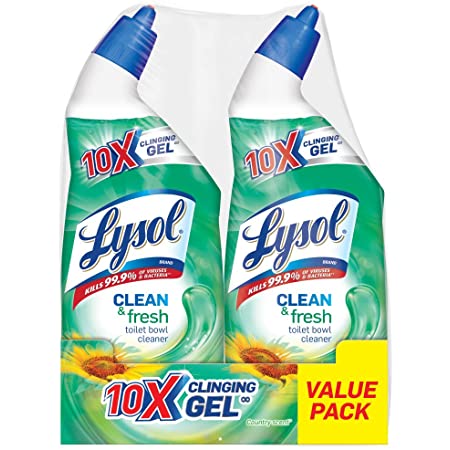 Lysol Power Toilet Bowl Cleaner Scent, Clear, Country, 48 Fl Oz, (Pack of 2) $3.47