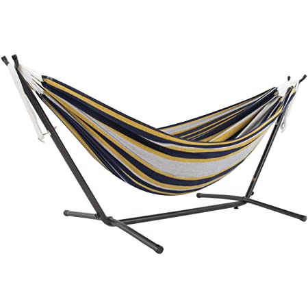 Vivere Double Cotton Hammock with Space (450 lb Capacity-Premium Carry Bag Included) Serenity $55.99
