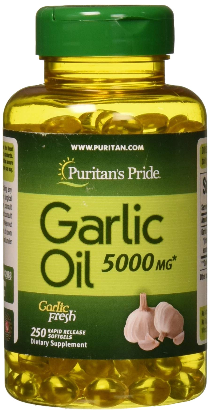 Puritans Pride Garlic Oil, 5000 Mg, 250 Count $4.77 at Amazon
