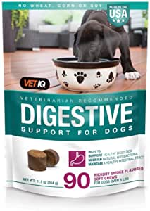 VetIQ Digestive Support Supplement Soft Chews for Dogs, 90 Count $2.6