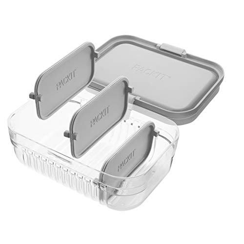 PackIt Mod Lunch Bento Food Storage Container, Steel Gray $7.49