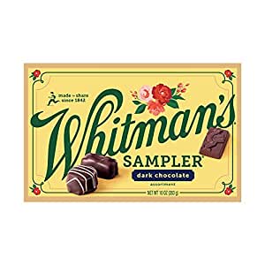 Whitman's Sampler Dark Chocolates Gift Box, 10 Ounce (22 Pieces) $4.99