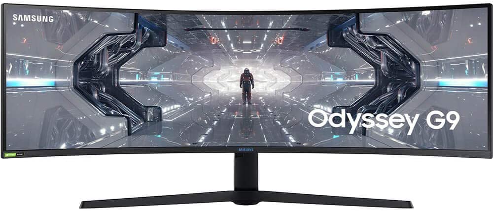 SAMSUNG 49-inch Odyssey G9 Gaming Monitor | QHD, 240hz, 1000R Curved, QLED, NVIDIA G-SYNC & FreeSync | LC49G95TSSNXZA Model $999.99