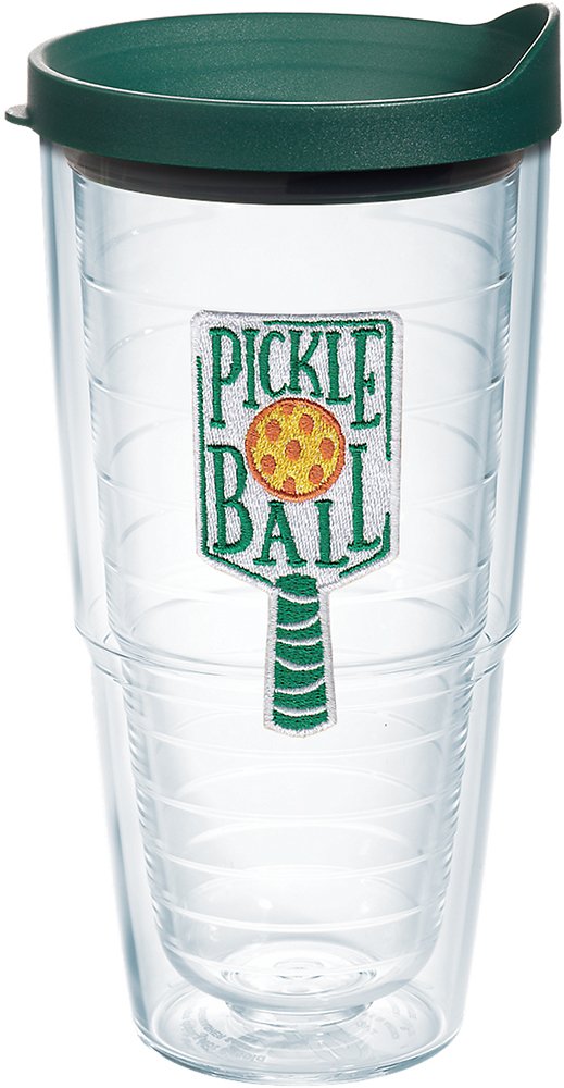 Tervis Pickleball Insulated Tumbler with Emblem and Hunter Green Lid, 24oz, Clear $7.41 at Amazon